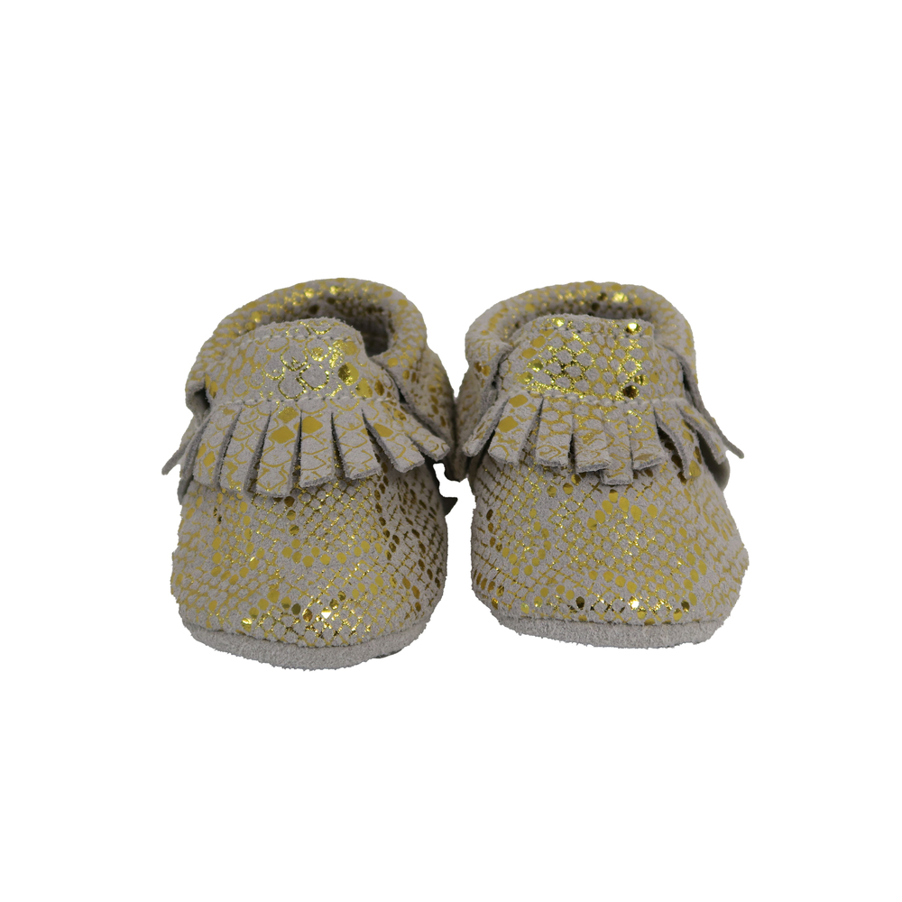 BirdRock baby Girls Gold | Grey Shoes size: 2 Infant